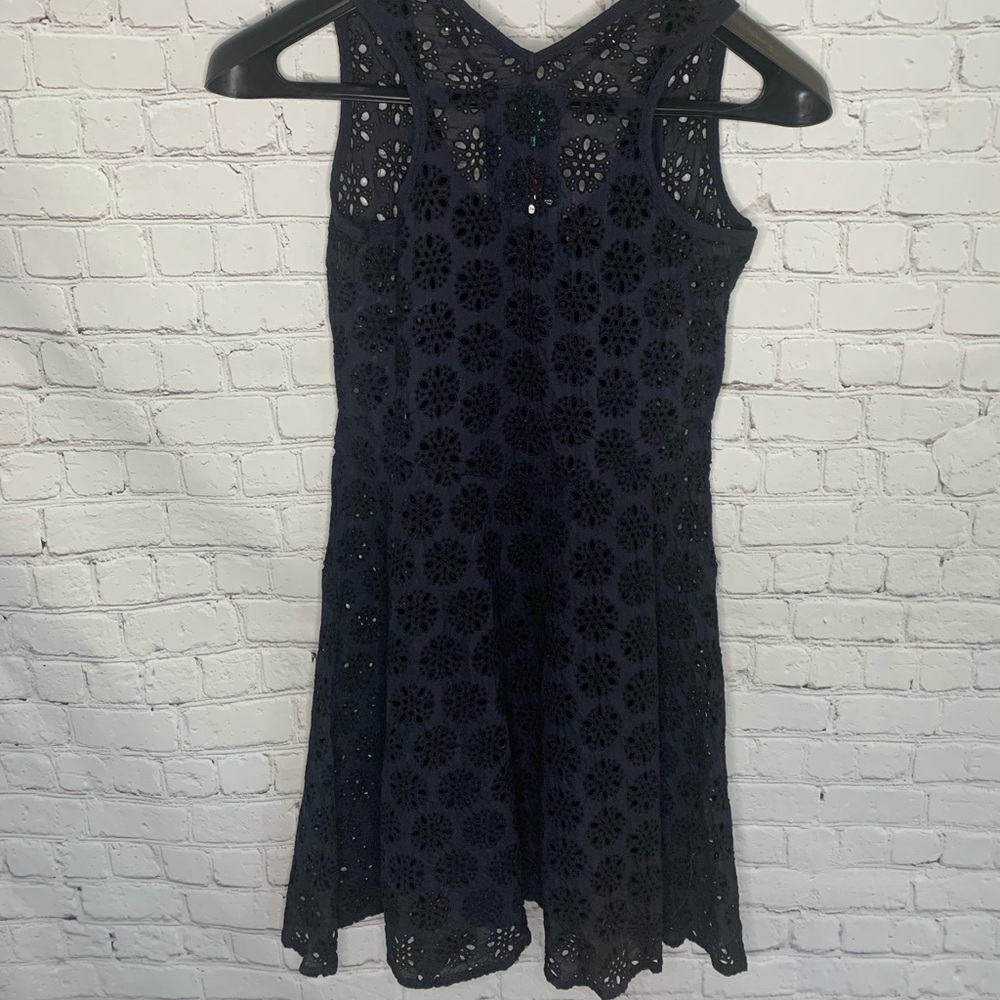 Johnny Was Eyelet Embroidered Dress